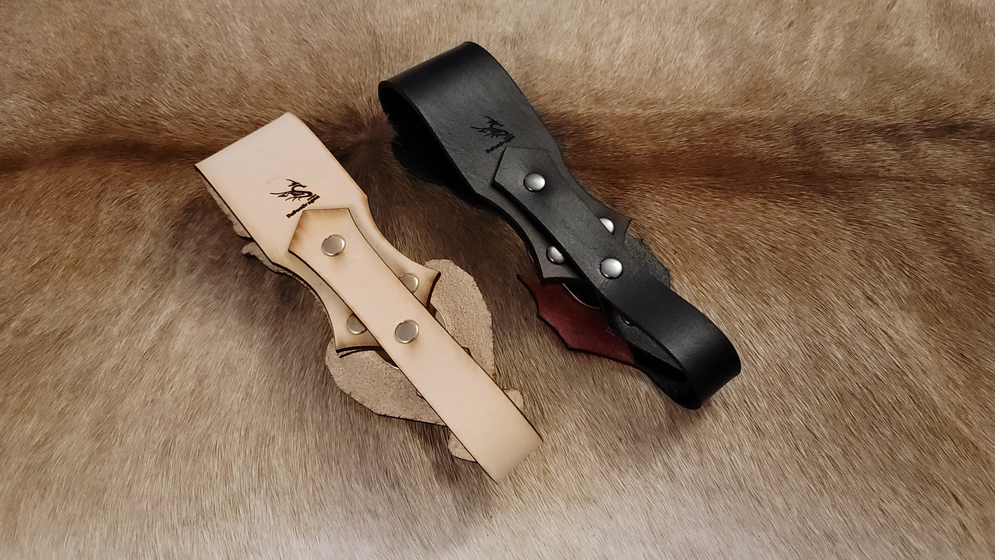 Leather Lasered Toothless & Lightfury Frogs (Sword Sheath Scabbard Holder Holster)
