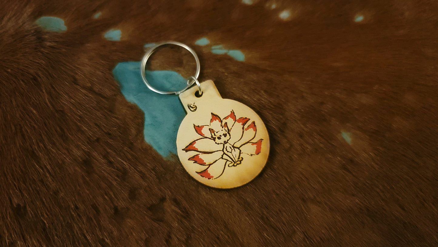 Various Leather Keychains Fobs, Animal Collection