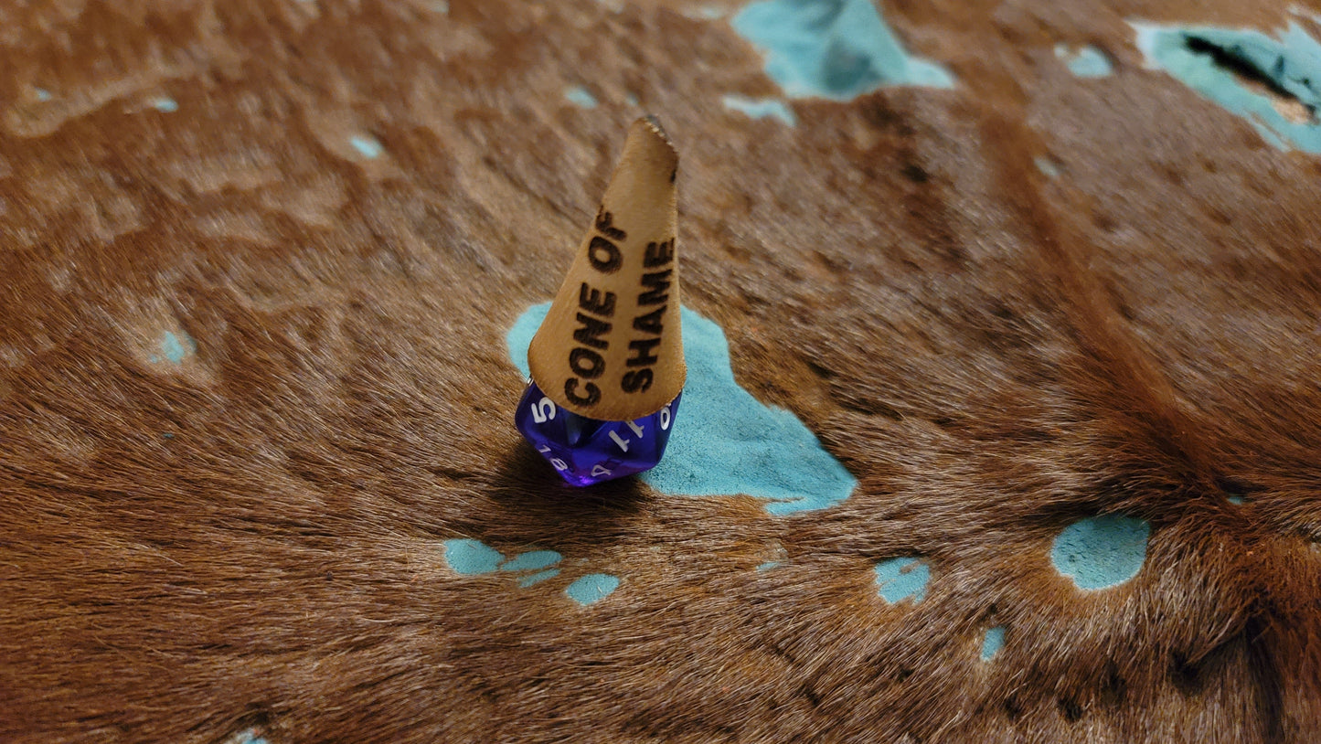 Dunce Hat Accessories for Dice D20 Bad Incompetent Misbehaving Dice