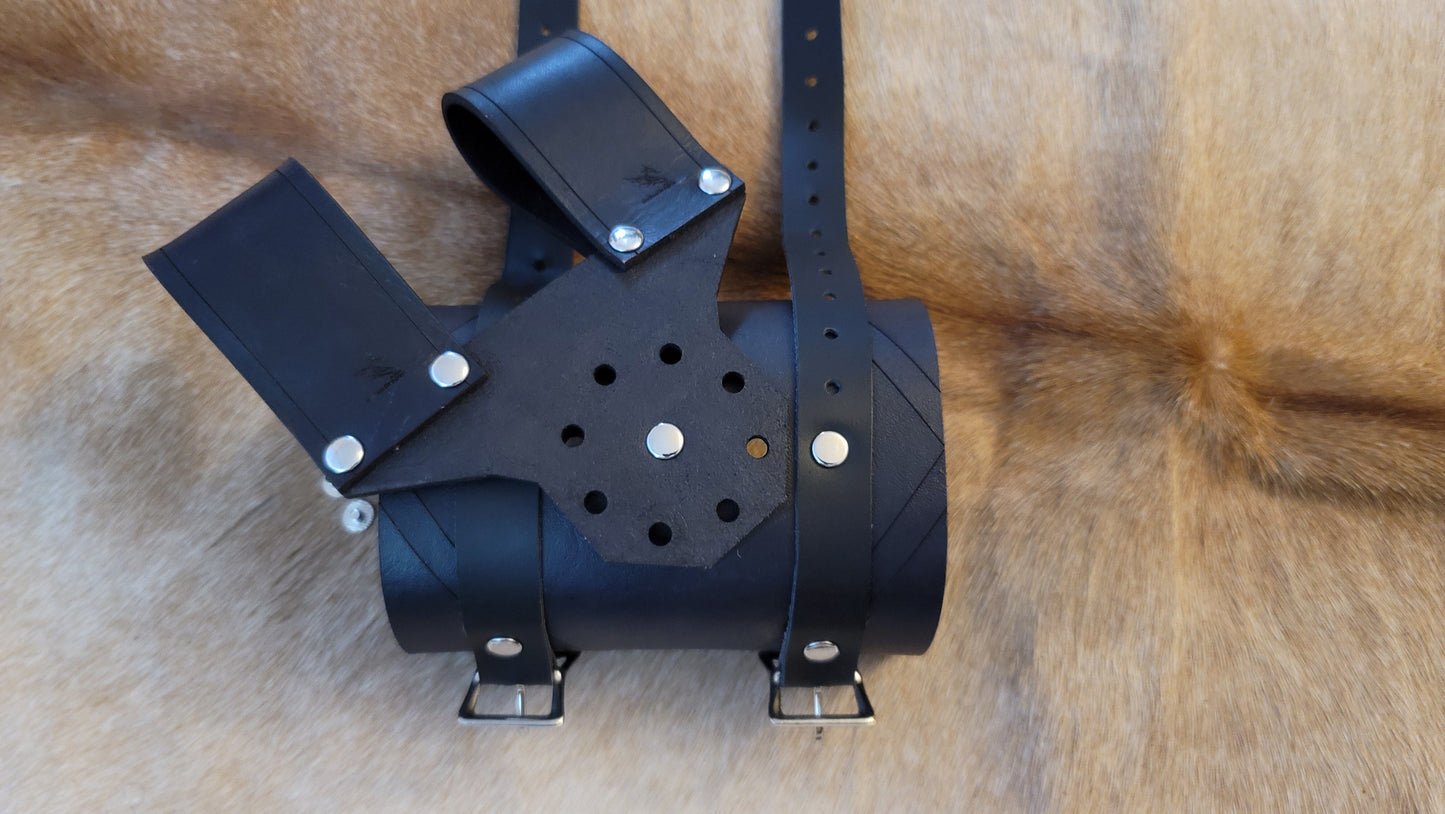 Adjustable Rotating Leather Sword Sheath Scabbard Holster Holder Frog Clip