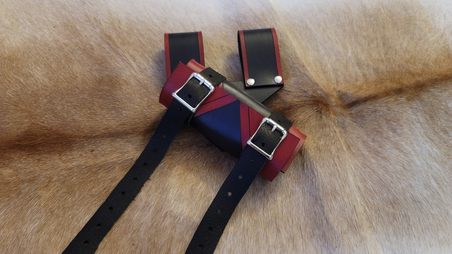 Adjustable Rotating Leather Sword Sheath Scabbard Holster Holder Frog Clip