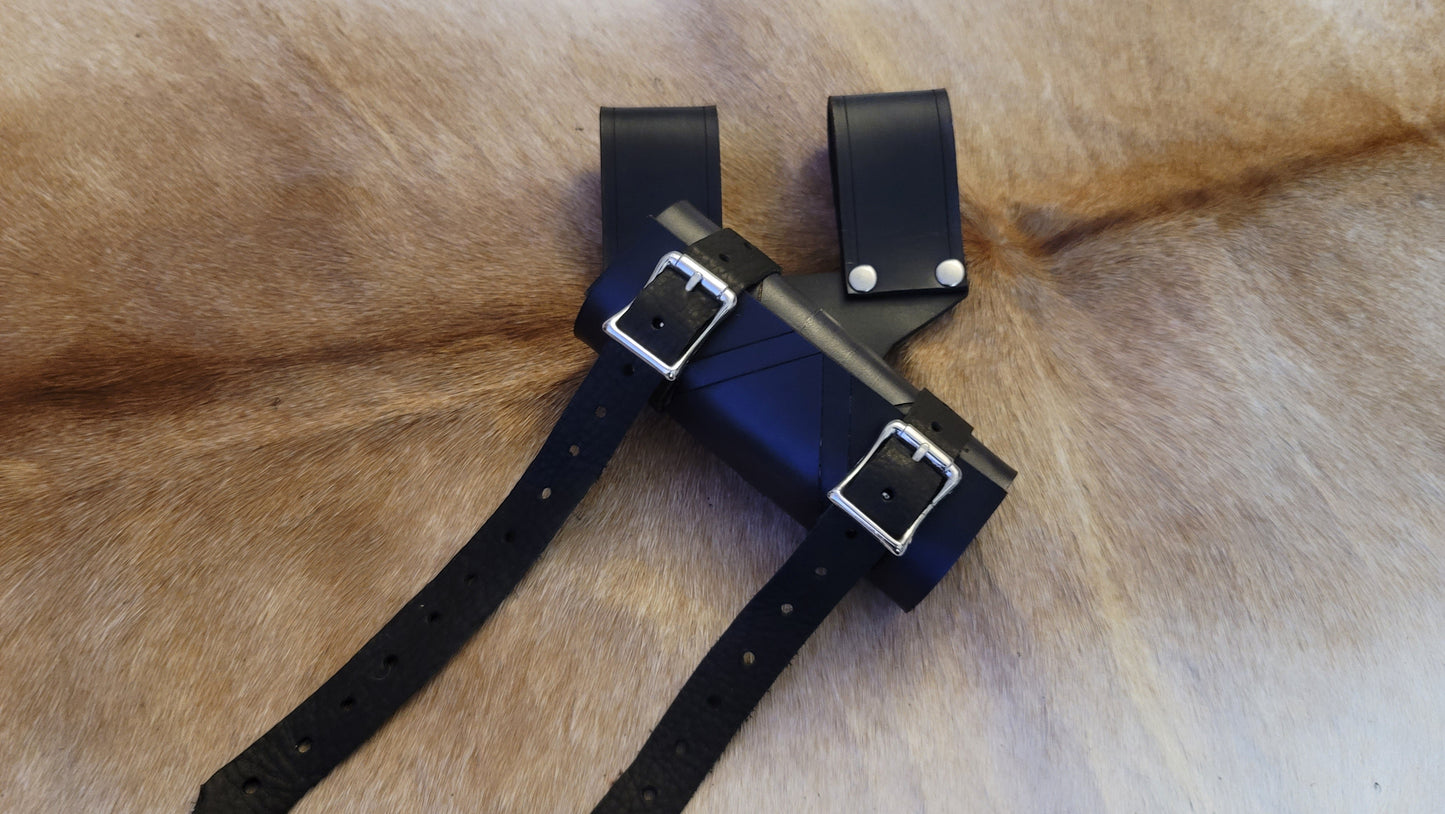 Adjustable Rotating Leather Sword Sheath Scabbard Holster Holder Frog Clip