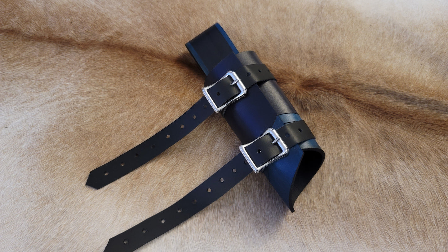 Adjustable Leather Vertical Upright Straight Sword Sheath Scabbard Holster