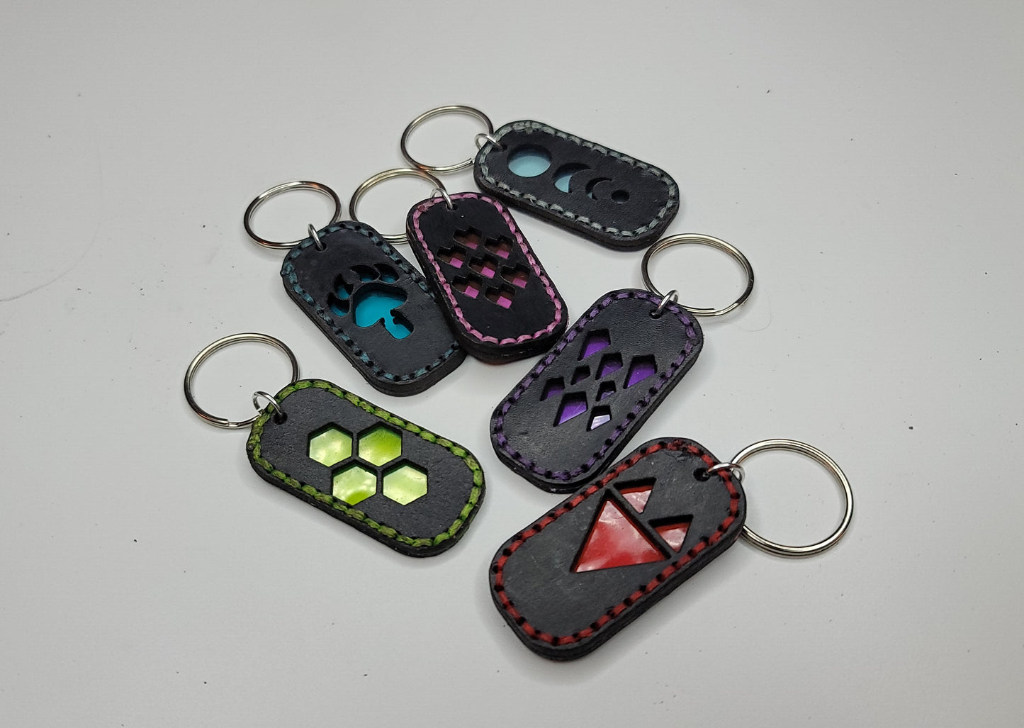 Tough Hide Blue Moon Keychains Fob