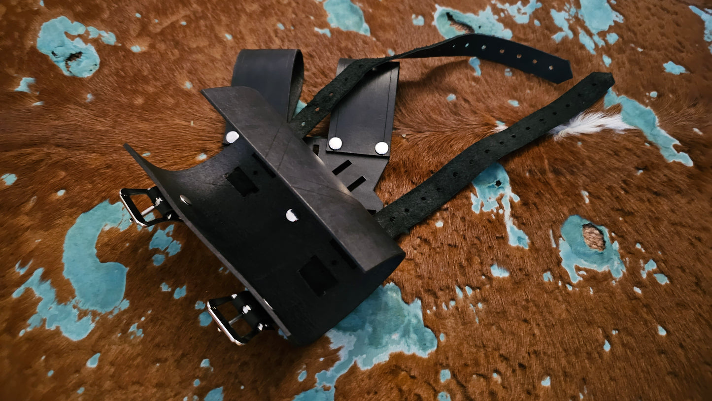 Adjustable Rotating Leather Sword Sheath Scabbard Holster Holder Frog Clip