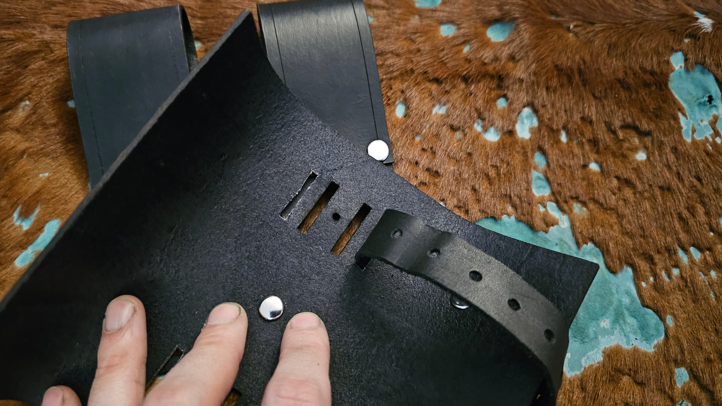 Adjustable Rotating Leather Sword Sheath Scabbard Holster Holder Frog Clip