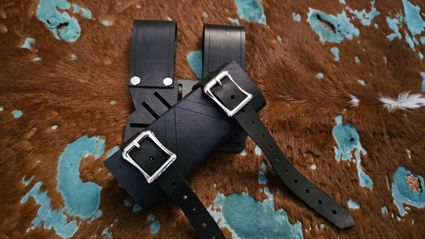 Adjustable Rotating Leather Sword Sheath Scabbard Holster Holder Frog Clip