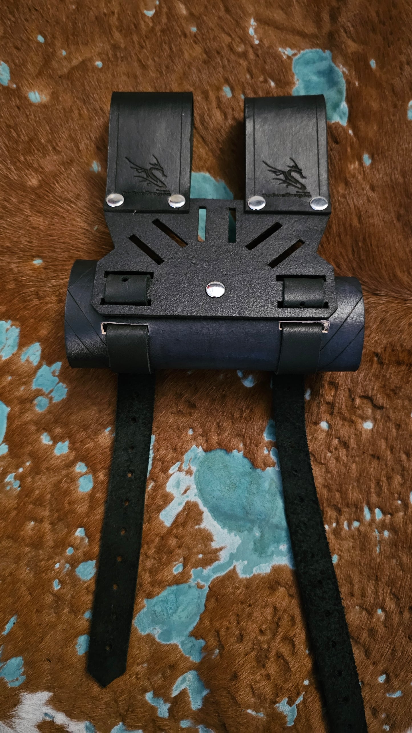 Adjustable Rotating Leather Sword Sheath Scabbard Holster Holder Frog Clip