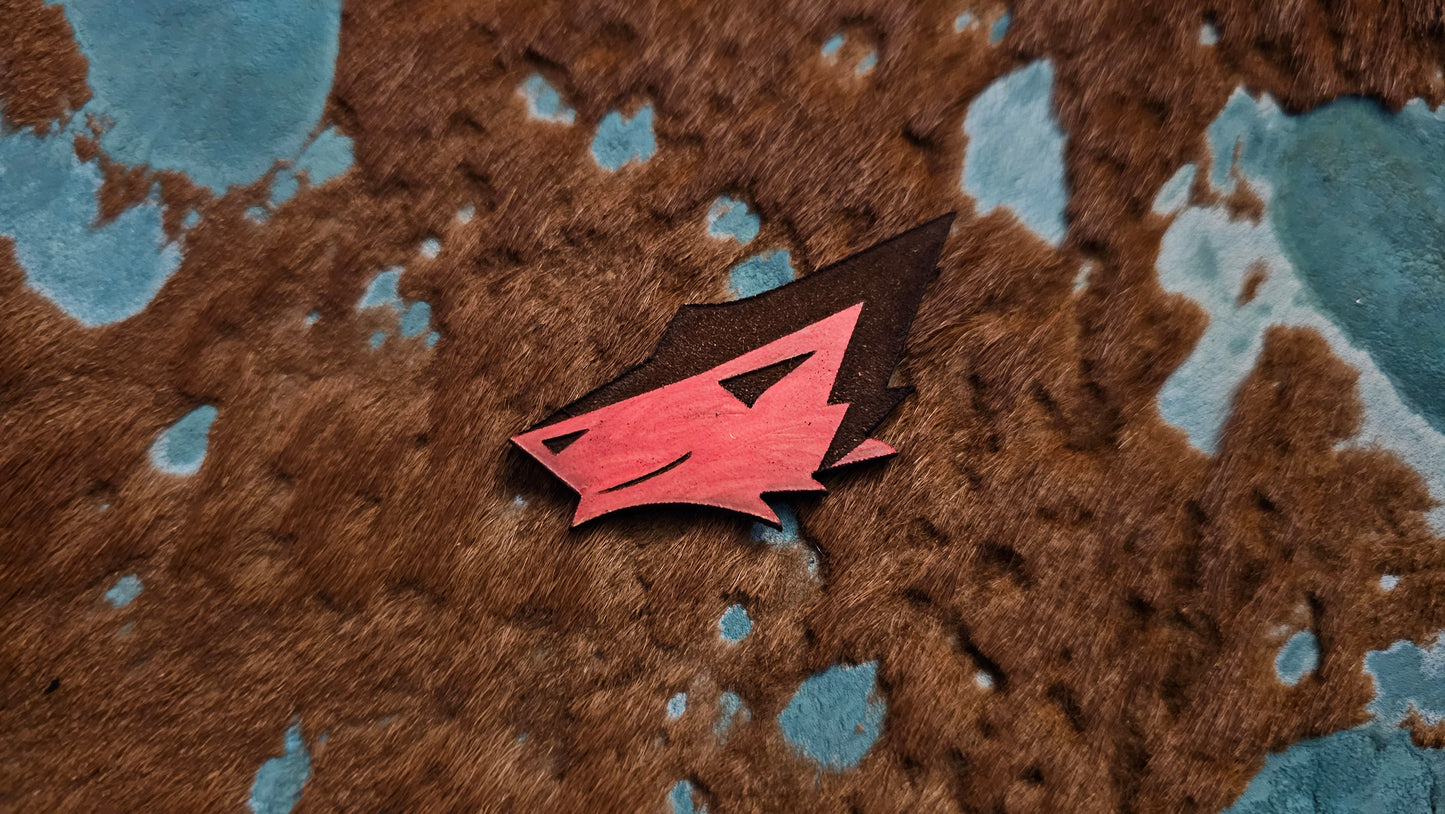 Furry Sergal UV GLOW Leather Pins Lapel