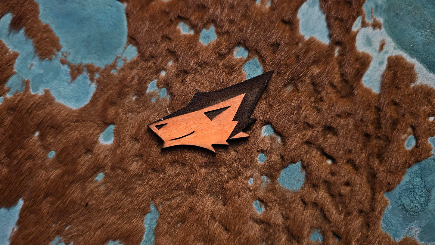 Furry Sergal UV GLOW Leather Pins Lapel