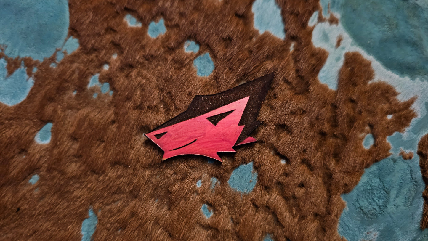 Furry Sergal UV GLOW Leather Pins Lapel