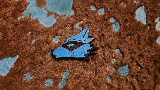 Raccoon Head Embroidery Patch with Velcro backing for Hip Pouch