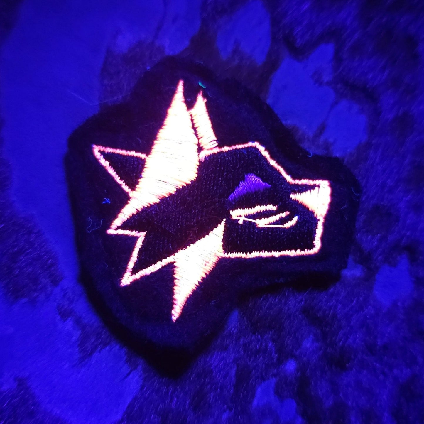 Cat Head Embroidery Patch with Velcro backing