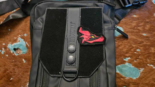 Dragon Head Embroidery Patch with Velcro backing