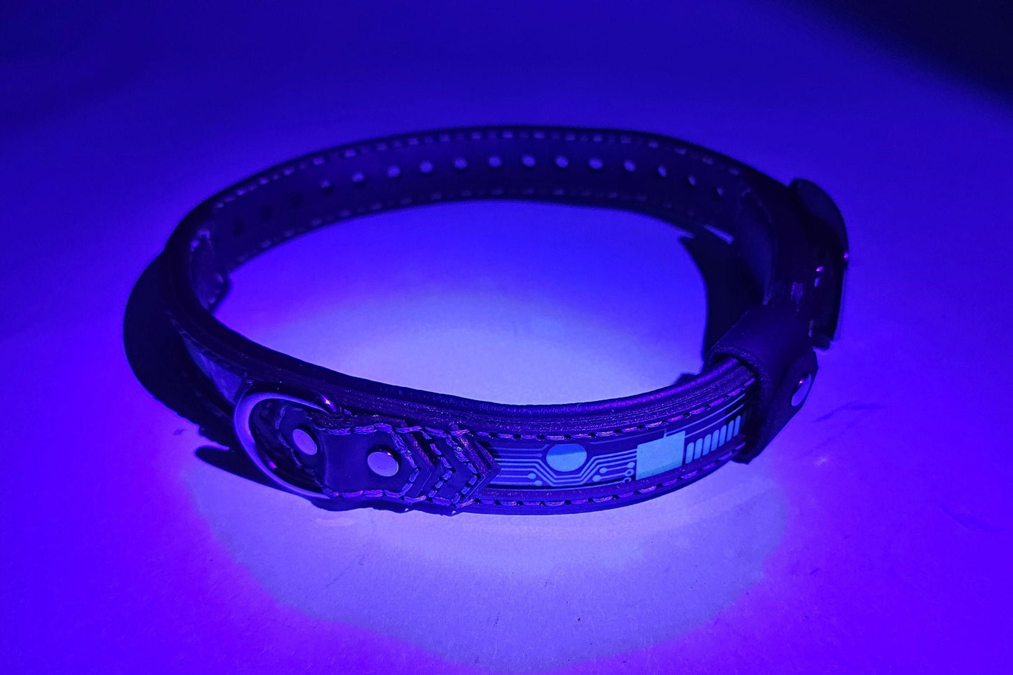 Tough Hide Future Punk UV Reactive Cyber Collar