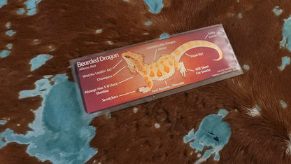 Metal Aluminum Bookmarks, Anatomy of a Bearded Dragon