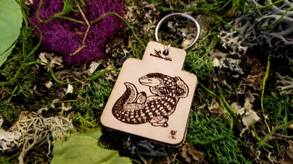 Leather Monitor Lizard, Bearded Dragon, Crested Gecko, and other Snakes, Monitors, Lizards, Amphibians, and Reptiles Keychains