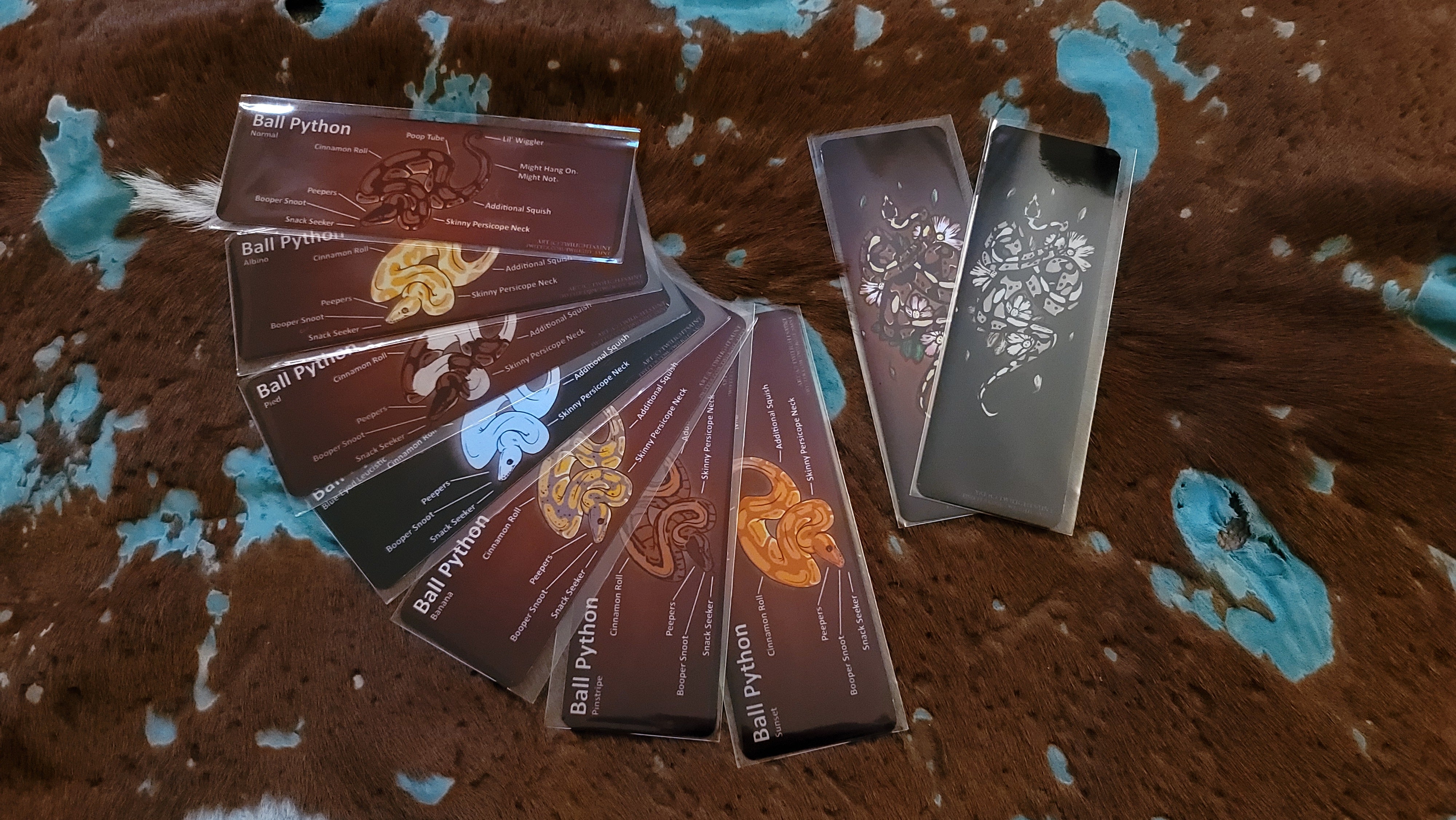 Metal Aluminum Bookmark Prints, Anatomy of a Ball Python – DaSueDragon ...