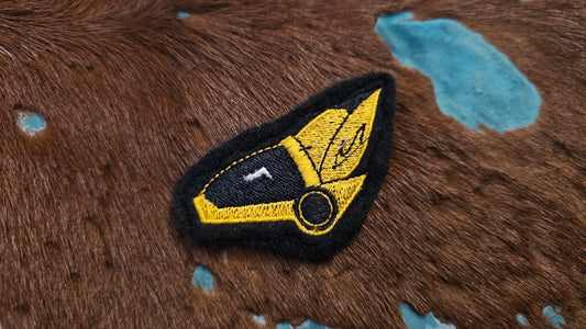 Protogen Head Embroidery Patch with Velcro backing