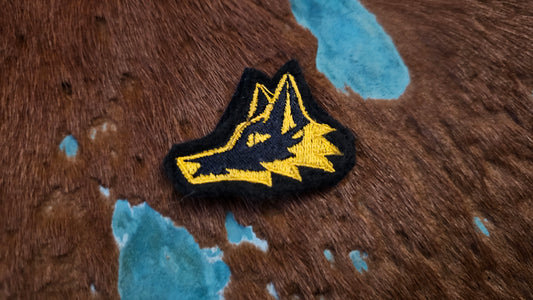 Fox Head Embroidery Patch with Velcro backing