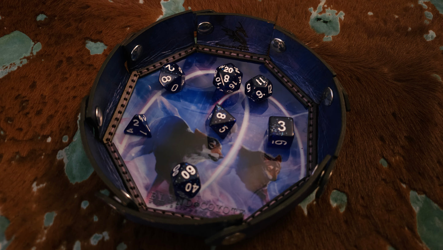 Blind Coyote - Galaxy Wolf Dice Bowl