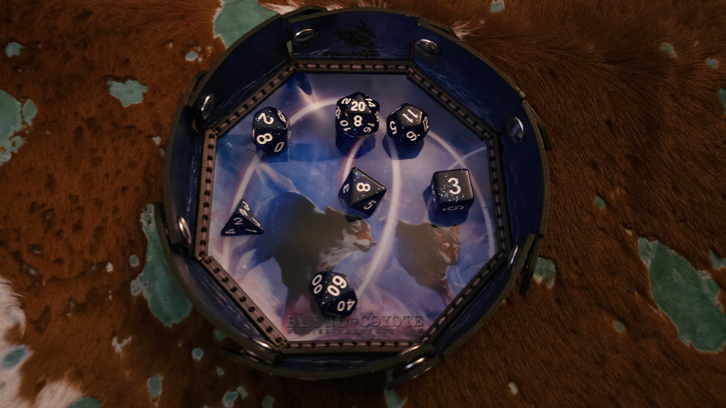 Blind Coyote - Galaxy Wolf Dice Bowl