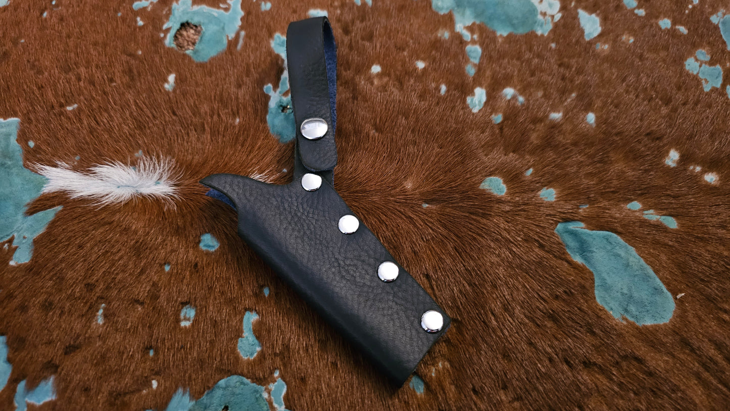 Small Leather Wand Holster Holder Sheath WITH SNAP plus New Colors