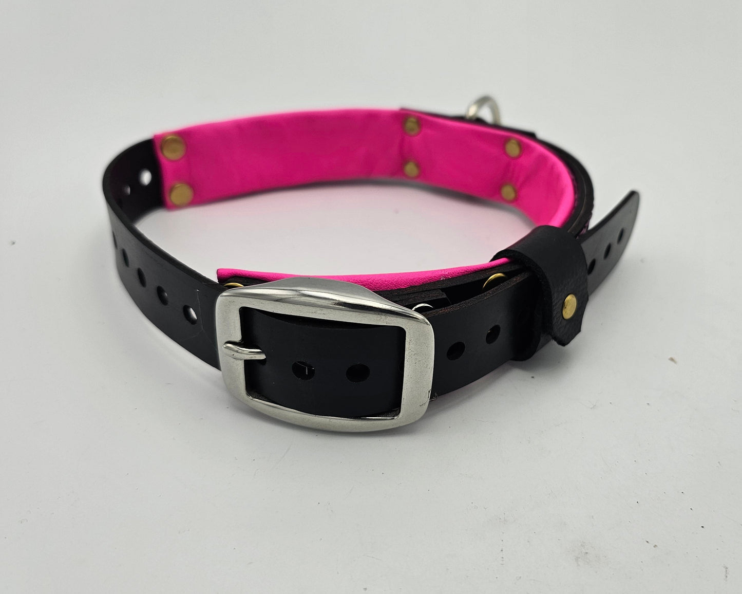 Tough Hide Simple Collar Neon Pink