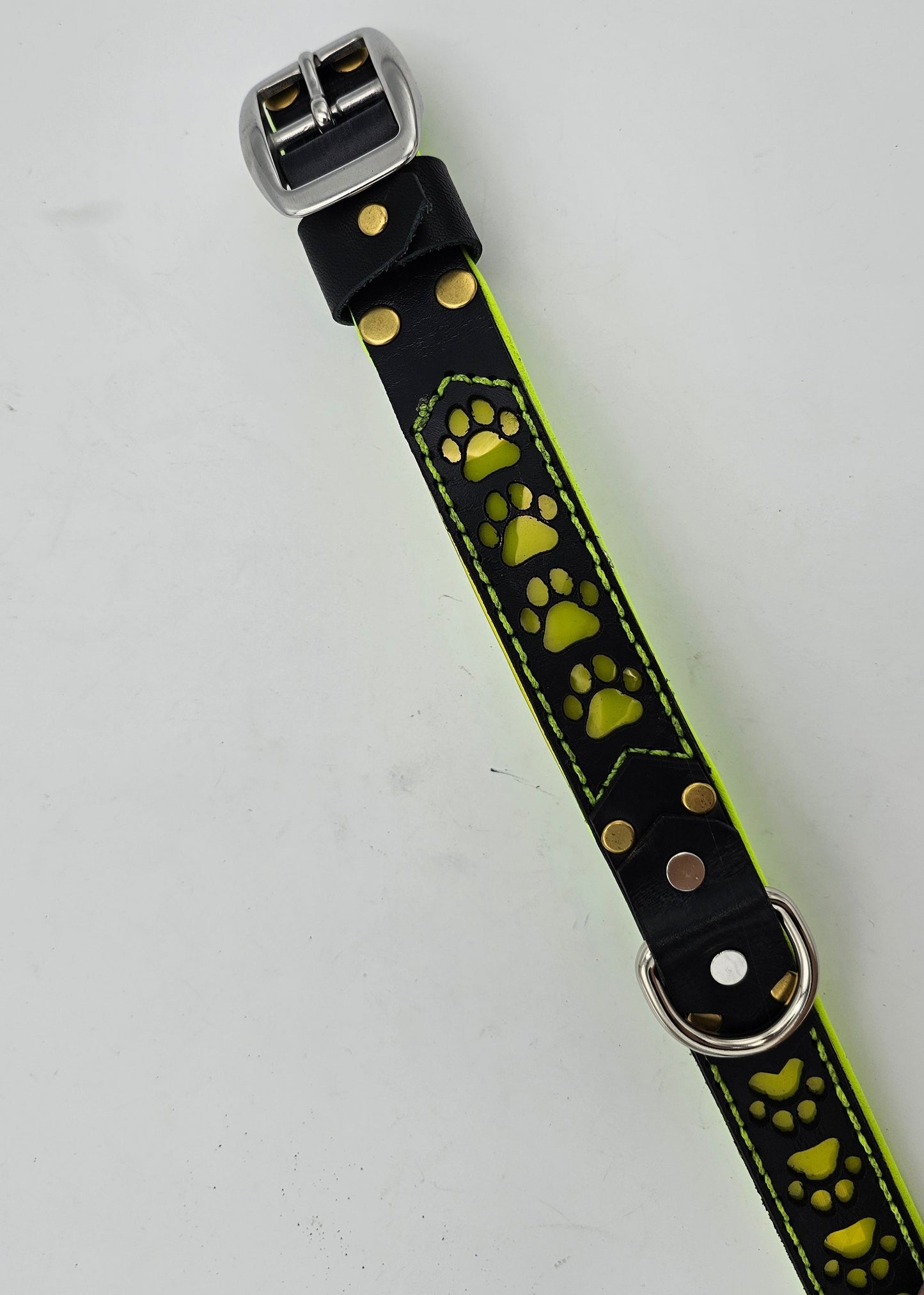 Tough Hide Simple Collar Neon Yellow