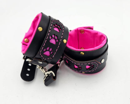 Tough Hide Simple Cuffs Neon Pink