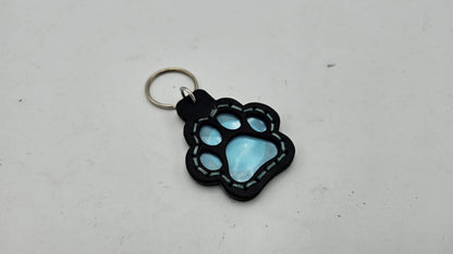 Tough Hide See-Through Windowed Pawprint NFC Keychains Fob