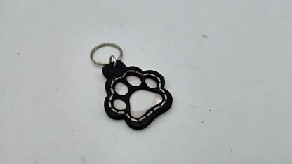 Tough Hide See-Through Windowed Pawprint NFC Keychains Fob