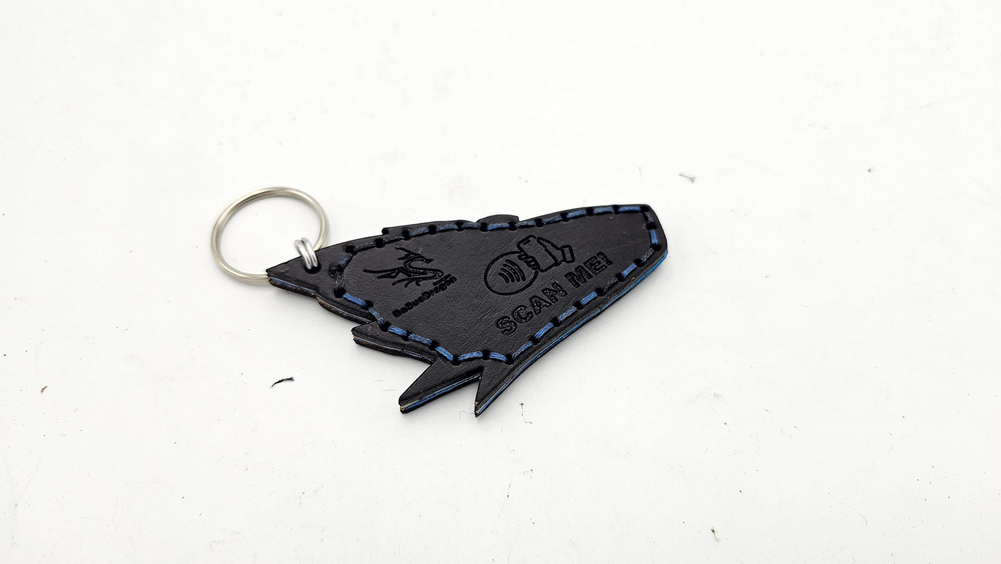 Tough Hide See-Through Windowed Protogen NFC Keychain FOB