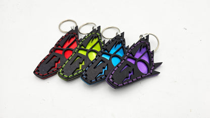 Tough Hide See-Through Windowed Protogen NFC Keychain FOB