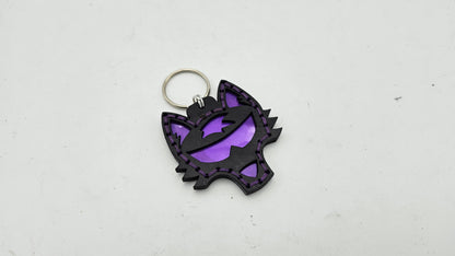 Tough Hide See-Through Windowed Future Wolf NFC Keychain FOB