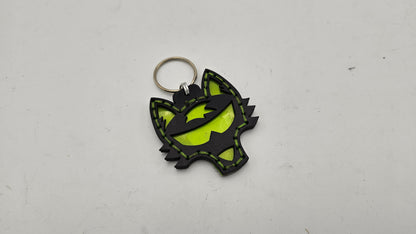 Tough Hide See-Through Windowed Future Wolf NFC Keychain FOB