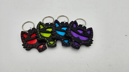 Tough Hide See-Through Windowed Future Wolf NFC Keychain FOB