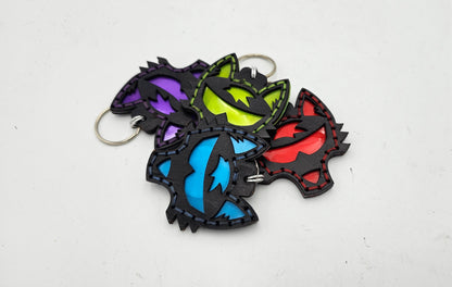 Tough Hide See-Through Windowed Future Wolf NFC Keychain FOB