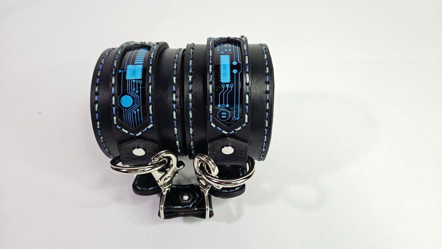 Tough Hide Future Punk UV Reactive Cyber Cuffs