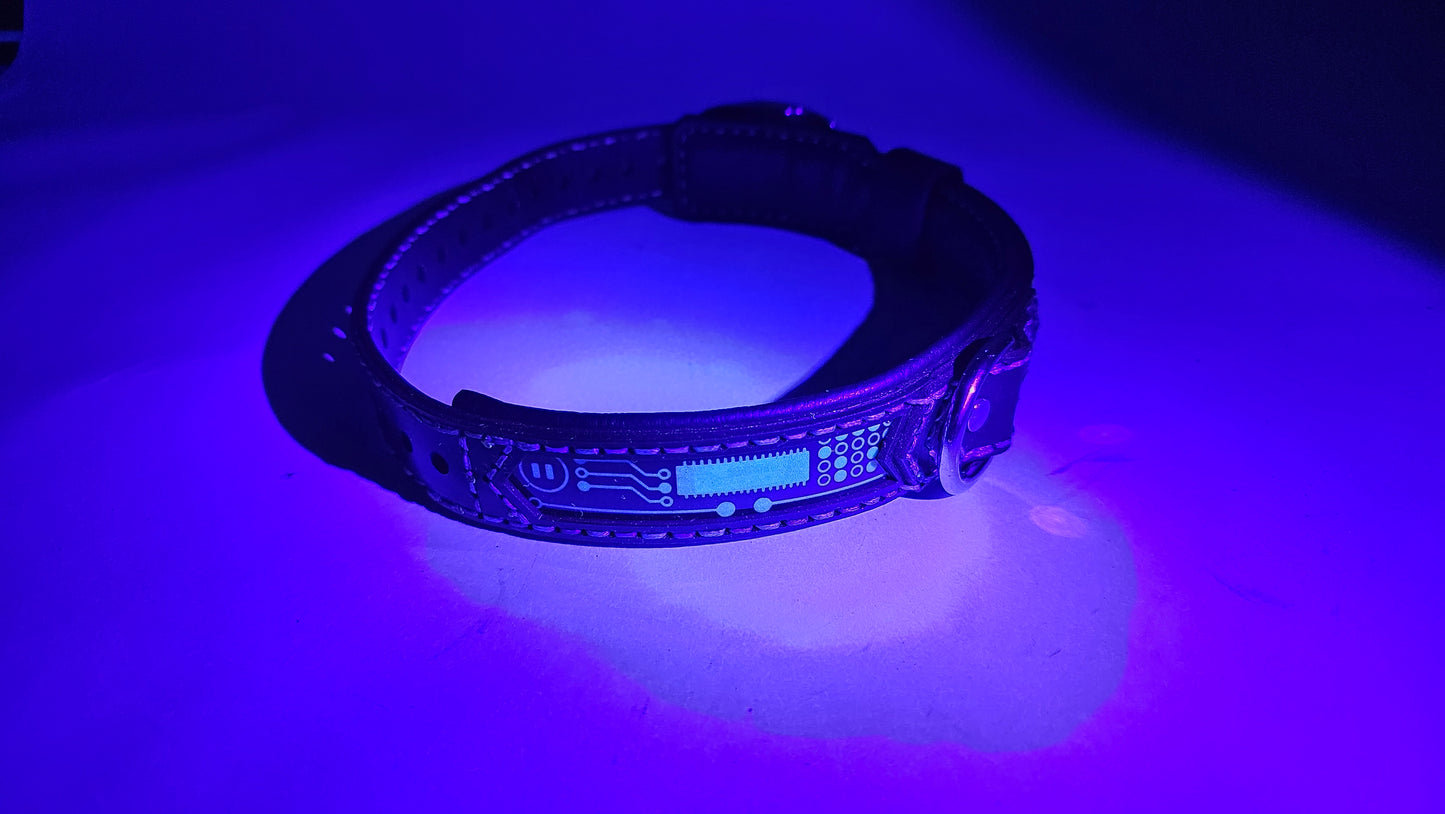 Tough Hide Future Punk UV Reactive Cyber Collar