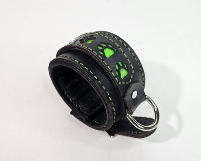 Tough Hide Pawprint Hand Cuffs