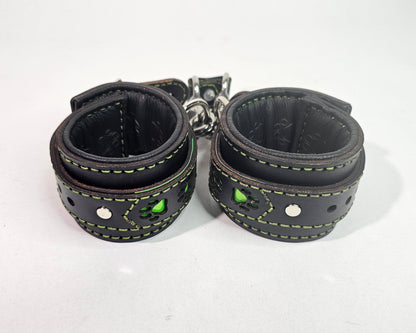 Tough Hide Pawprint Hand Cuffs